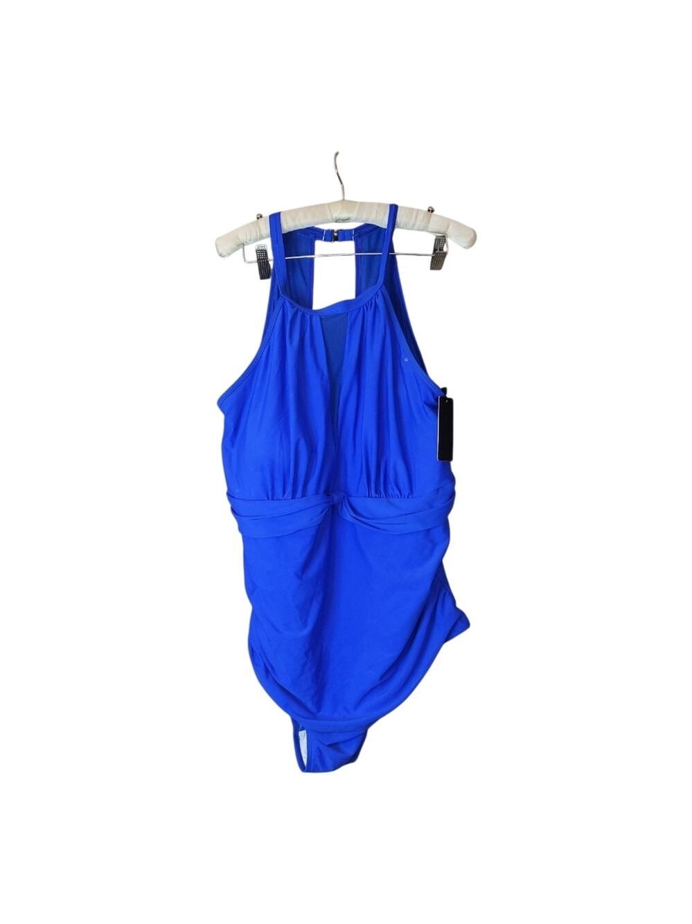 NWT Tempt Me Blue One Piece Swimsuit 22W